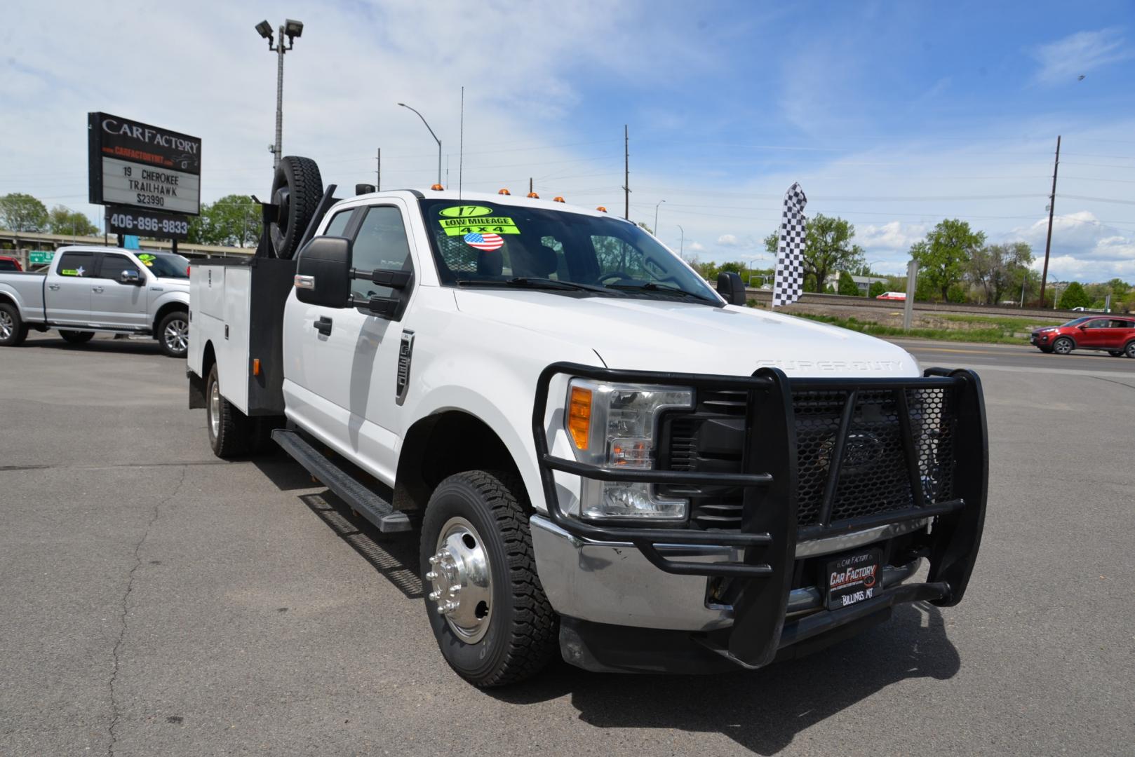 2017 White /Gray Ford F-350 SD XL Supercab Dually (1FD8X3H69HE) with an 6.2 Gasoline V8 engine, 6 speed automatic transmission, located at 4562 State Avenue, Billings, MT, 59101, (406) 896-9833, 45.769516, -108.526772 - 2017 Ford F-350 SuperCab Dually 4WD - Service Body! 6.2L V8 OHV 16V Engine - 6-Speed Automatic Transmission - 4WD - Service/Utility Body - 133,429 miles - Inspected and serviced - copy of inspection and work performed as well as a full vehicle history report provided - Ready to go to the jobsite - Photo#26